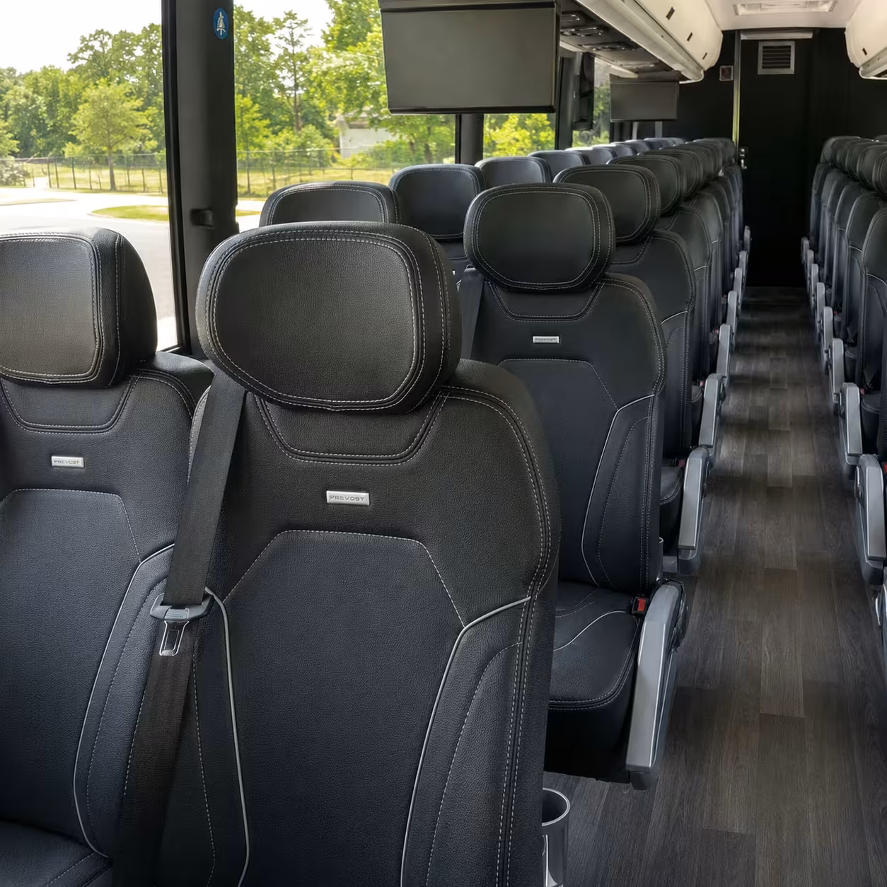 irvine charter bus inside