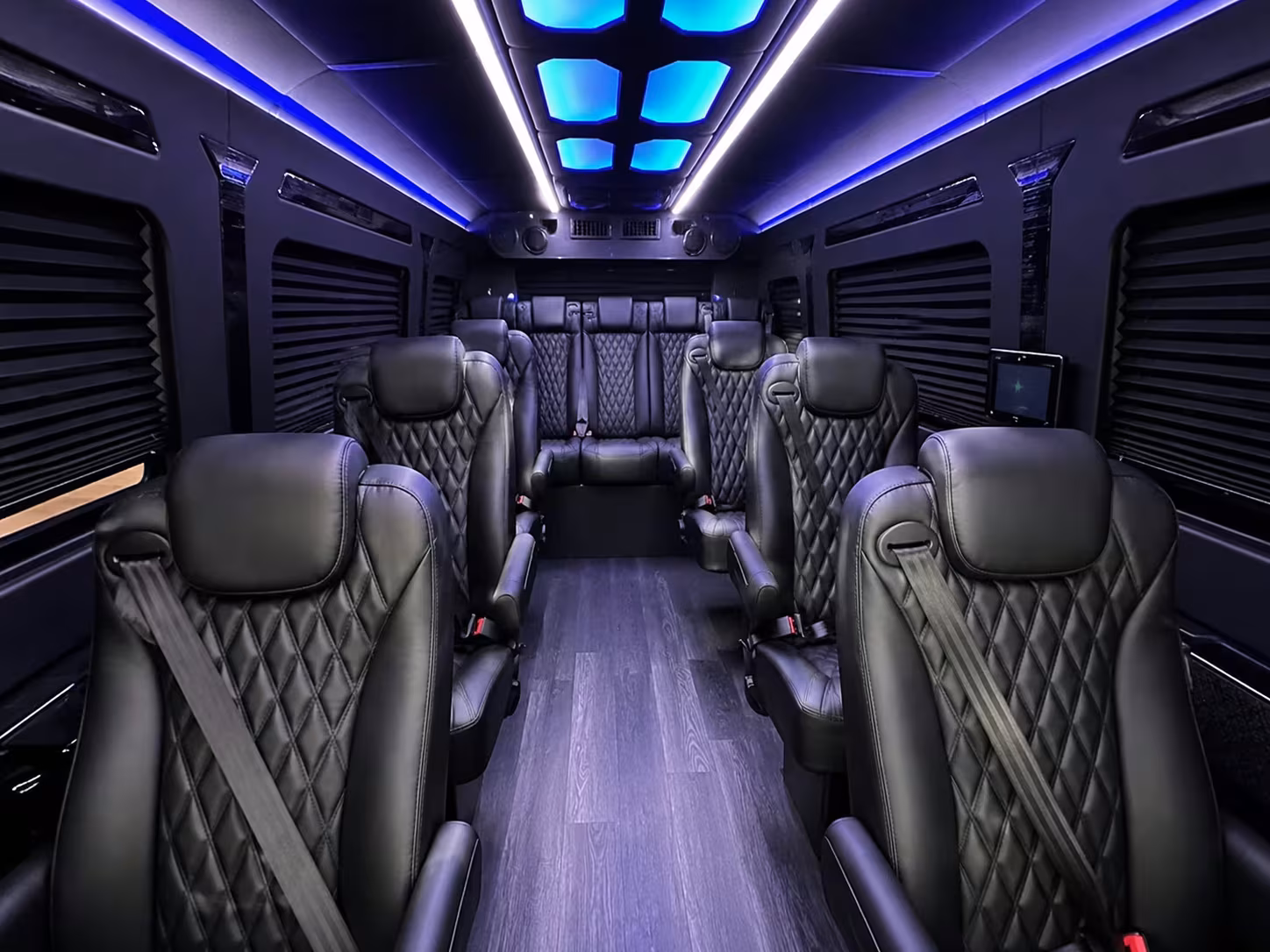 sprinter van with driver inside