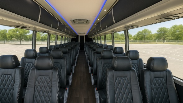 54 passenger charter bus interior irvine