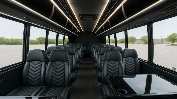 irvine 28 passenger minibus inside