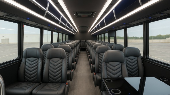 irvine 35 passenger minibus inside