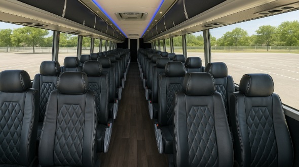 irvine 56 passenger charter bus rental