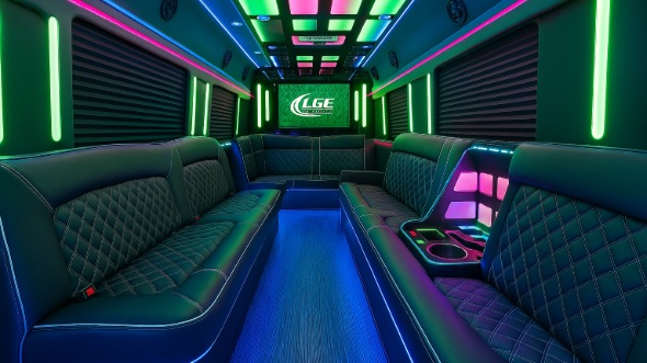 irvine party bus rental inside