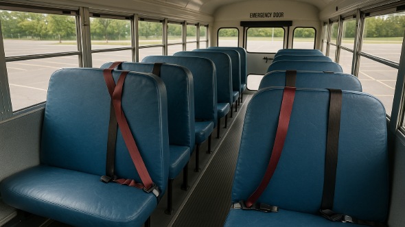 school bus rental interior irvine